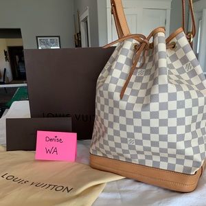 💯 Louis Vuitton Noe Damier Azur❤️